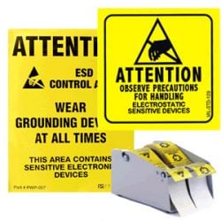 ESD Labels and Warning Signs